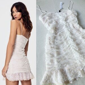 NWT For Love & Lemons Sequined Rodin Iridescent Dress